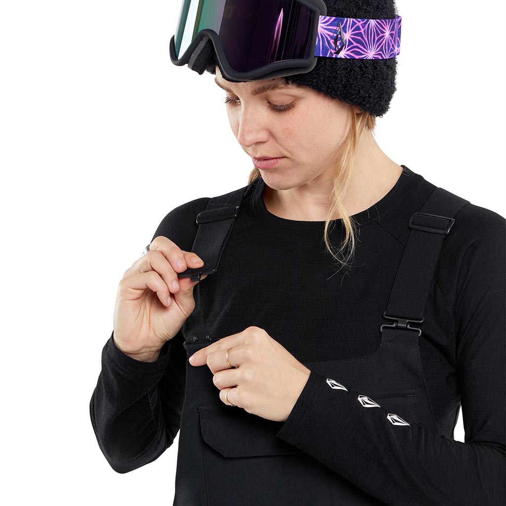 Volcom 2024 Womens Creston 3D Stretch Bib - Black