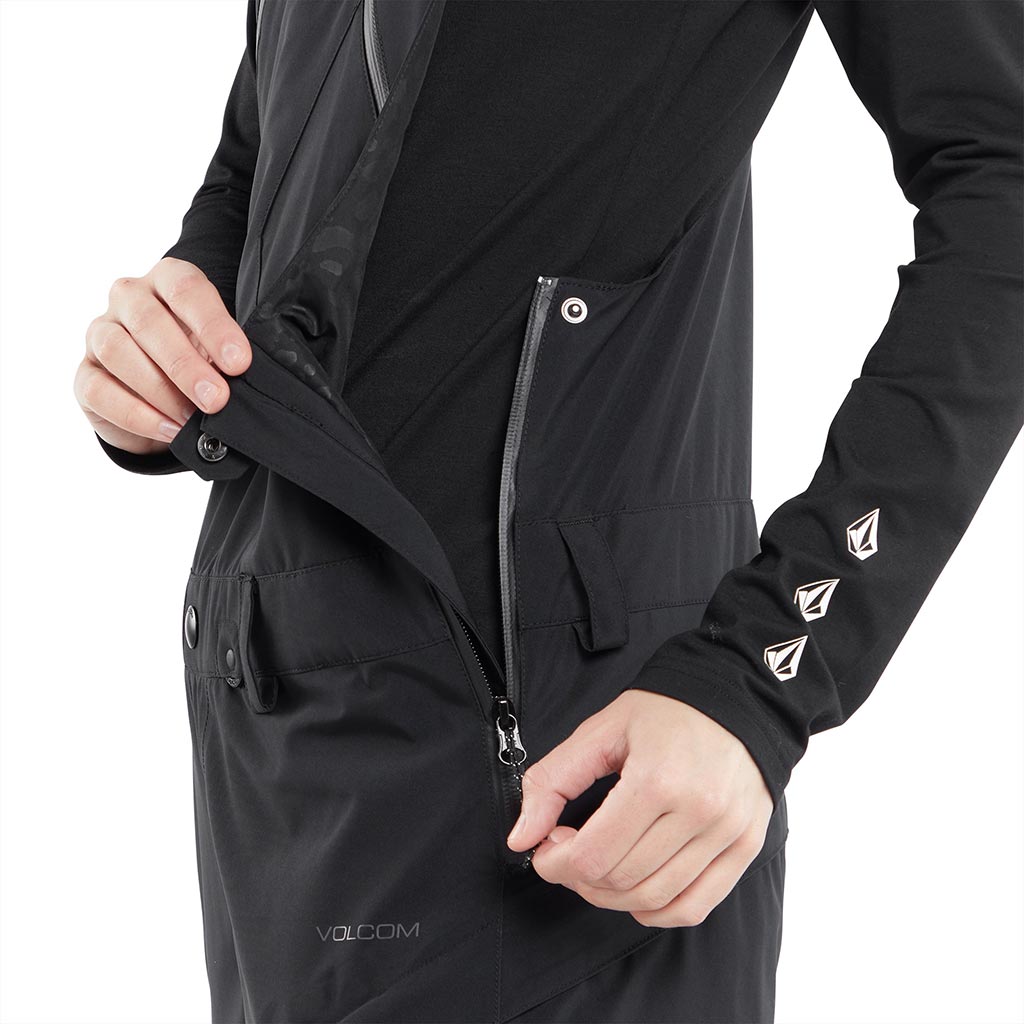 Volcom 2024 Womens Elm Stretch Gore-Tex Bib - Black
