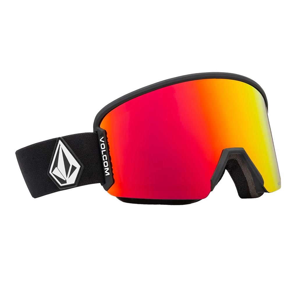 Volcom Garden 2 Goggle with Extra Lens - Matte Black/Red Chrome