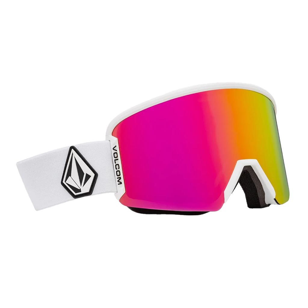 Volcom Garden 2 Goggle with Extra Lens - Matte White/Pink Chrome