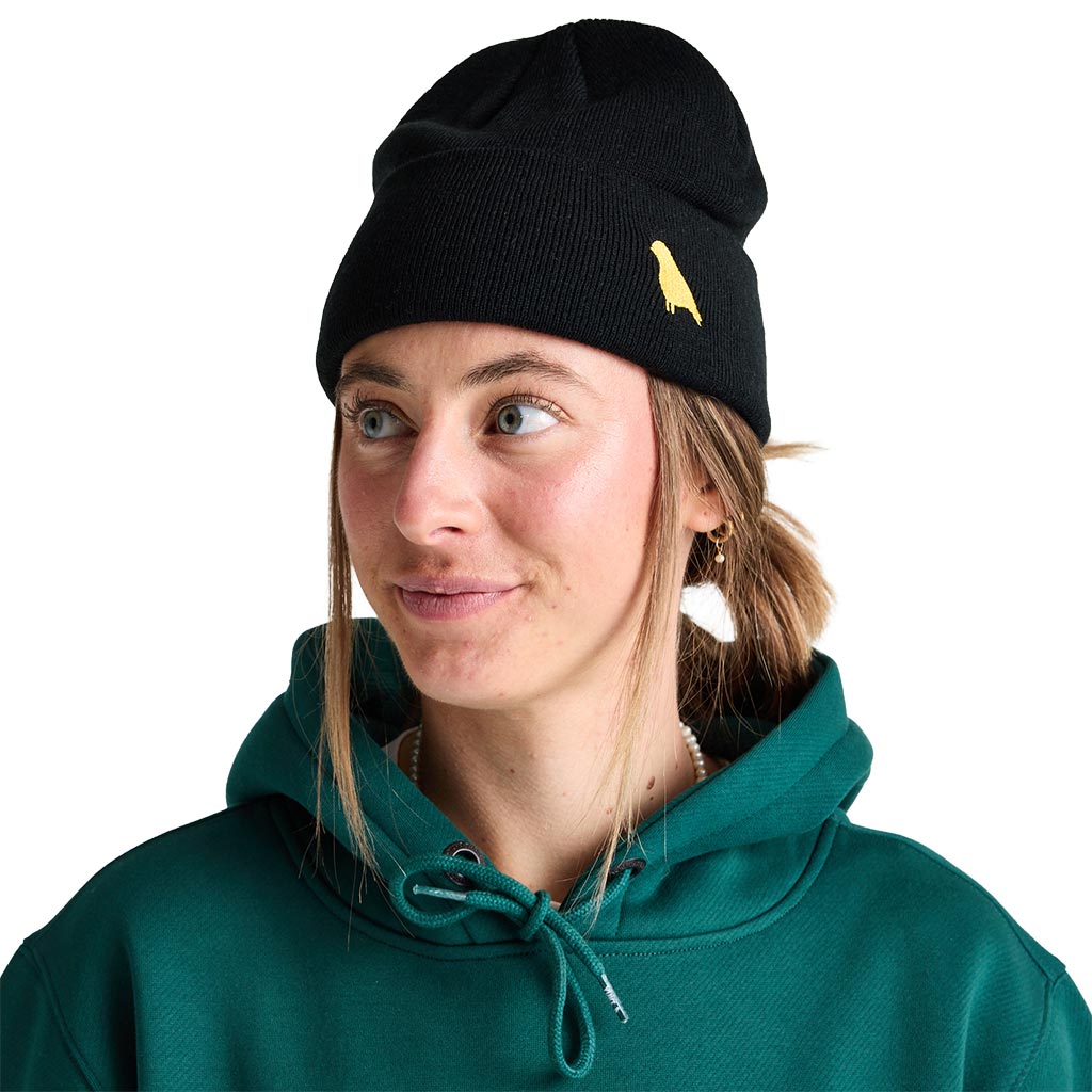 Yuki Threads Bird Beanie - Black