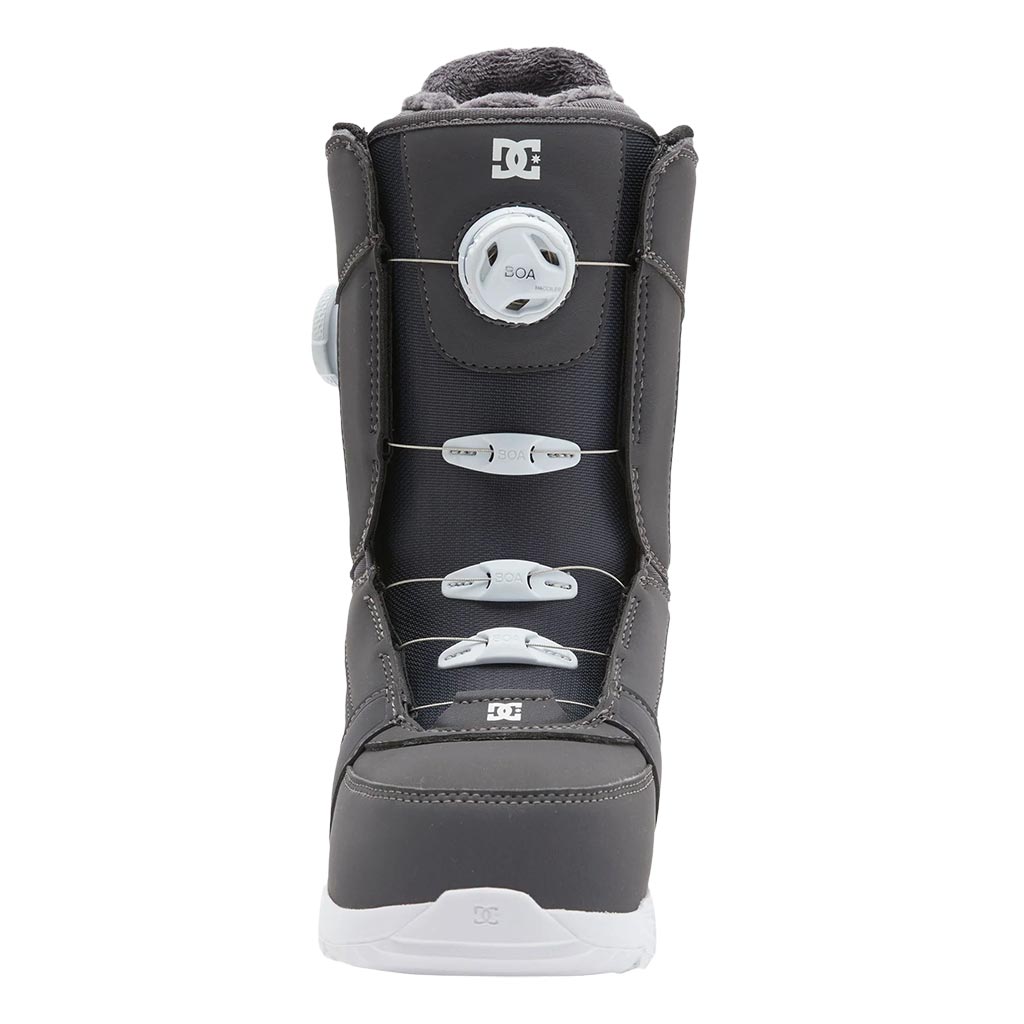 DC 2025 Womens Lotus Boa Boots - Dark Grey/White