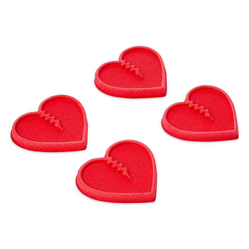 Crab Grab Mini Hearts Stomp Pad - Red