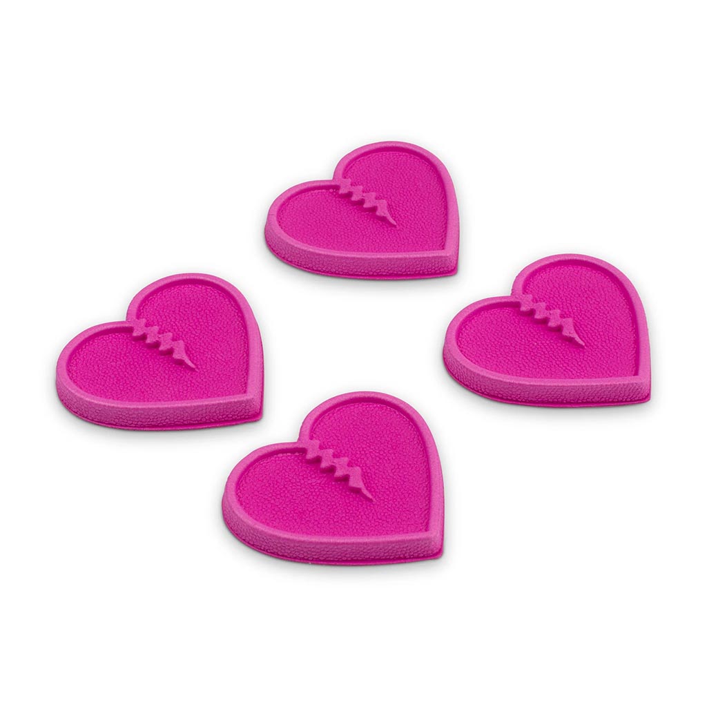 Crab Grab Mini Hearts Stomp Pad - Hot Pink