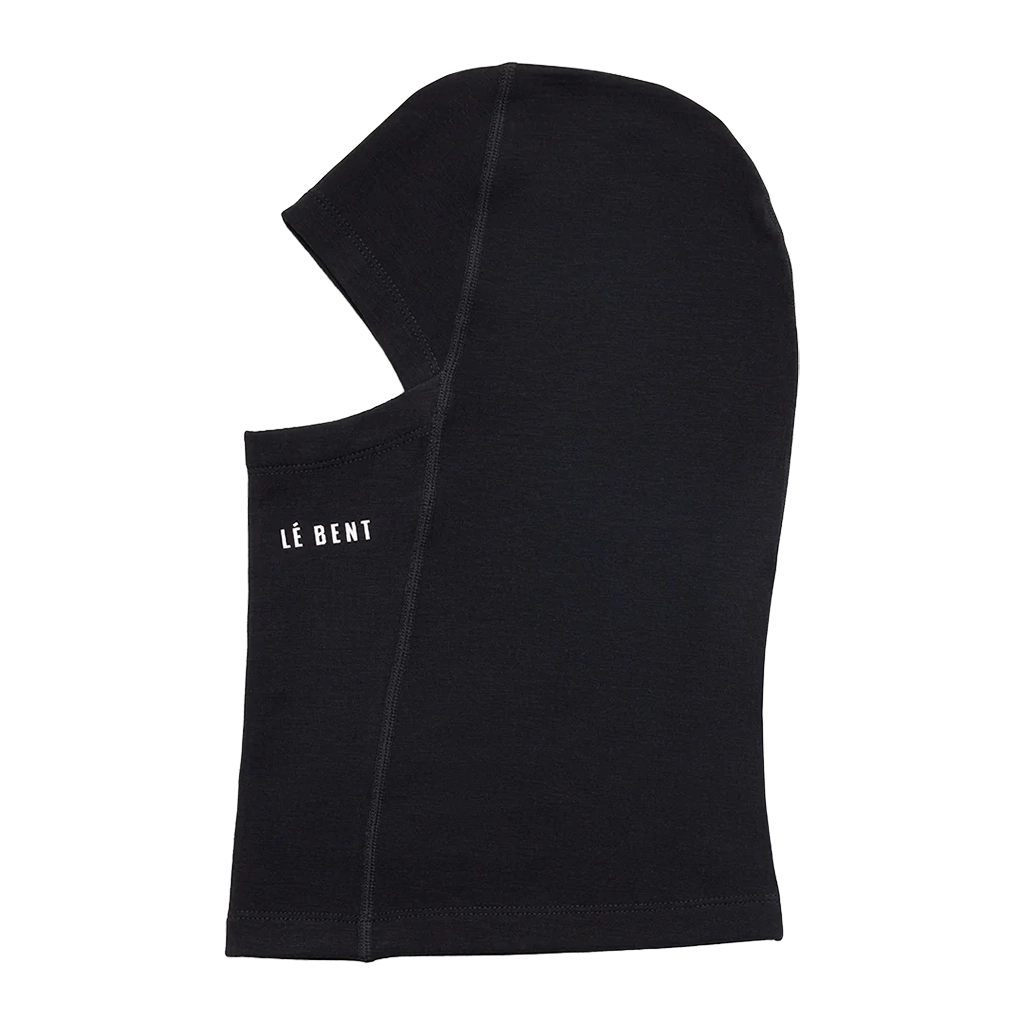 Le Bent Kids Heavyweight Grid Fleece Balaclava - Black