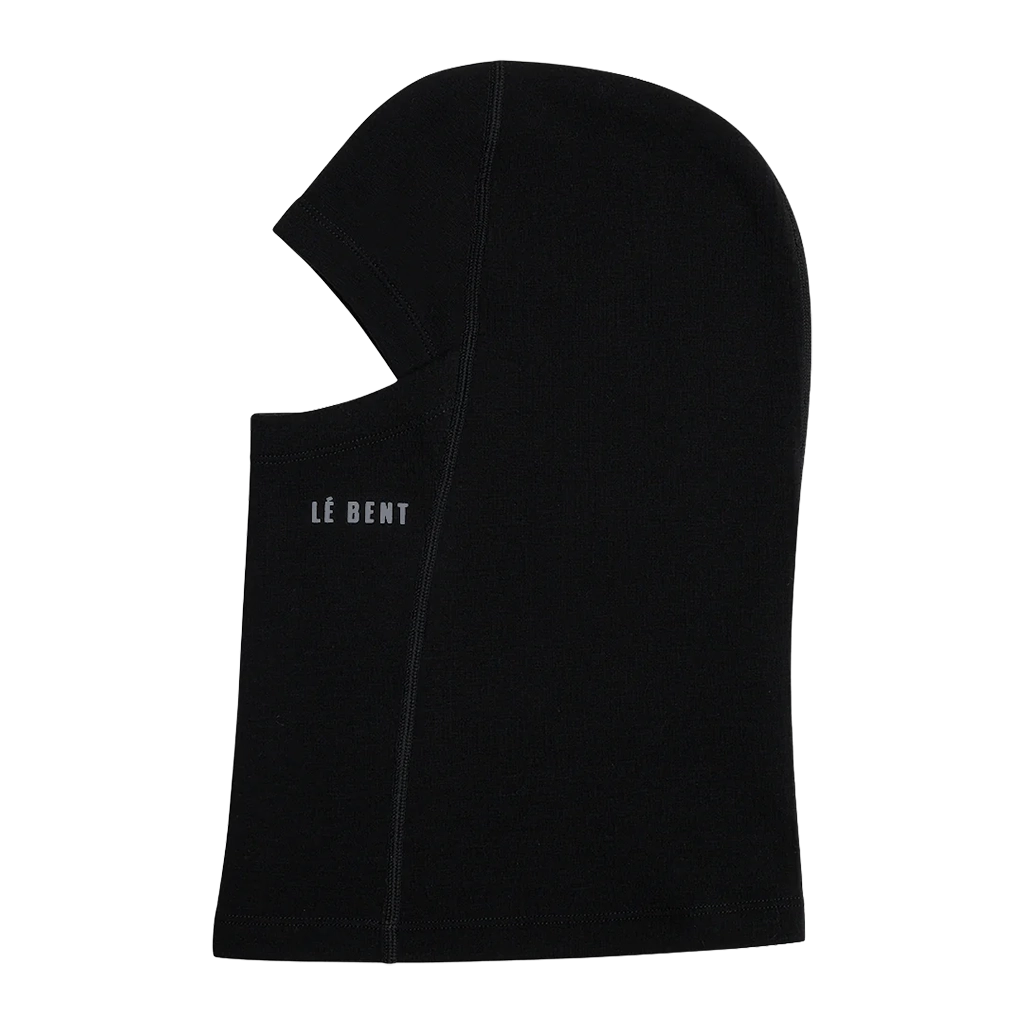 Le Bent Heavyweight Grid Fleece Balaclava - Black