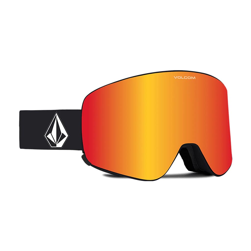 Volcom Odyssey Goggle with Extra Lens - Matte Black/Red Chrome