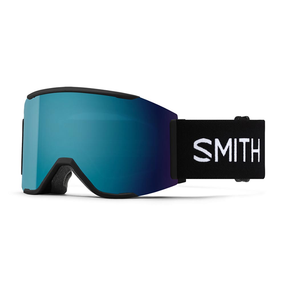 Smith Squad Mag Low Bridge Goggle - Black/Chromapop Sun Blue