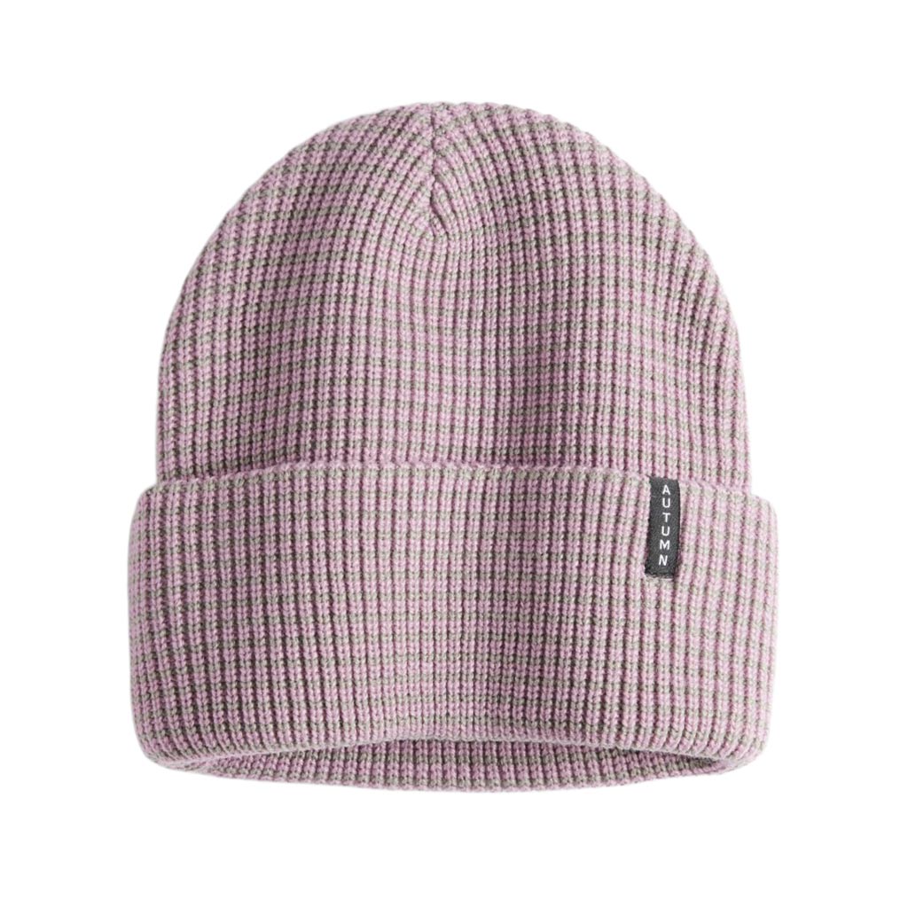 Autumn Stripe Beanie - Lavender Ice Cream