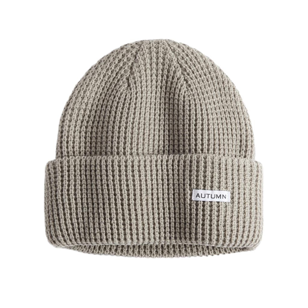 Autumn Waffle Beanie - Stone