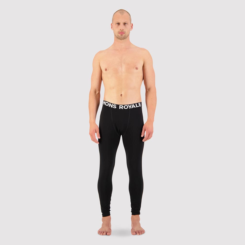 Mons Royale Cascade Merino Flex Thermal Pant - Black