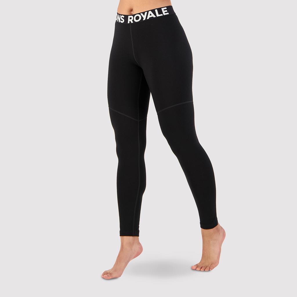 Mons Royale Womens Cascade Merino Flex Thermal Legging - Black