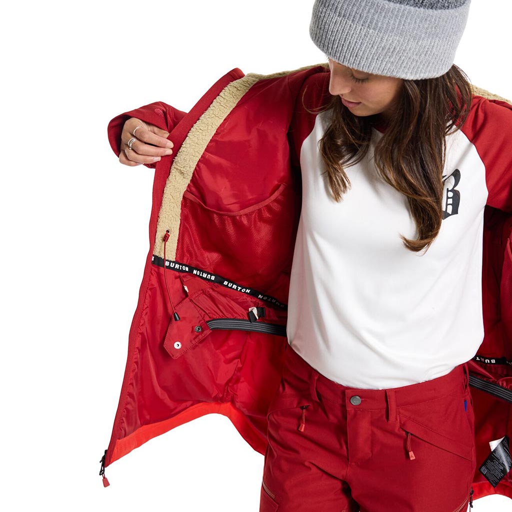 Burton 2023 Womens Prowess Jacket - Tomato/Sundried Tomato