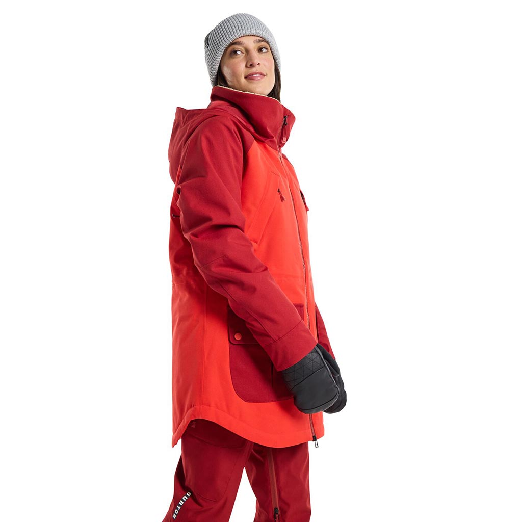 Burton 2023 Womens Prowess Jacket - Tomato/Sundried Tomato