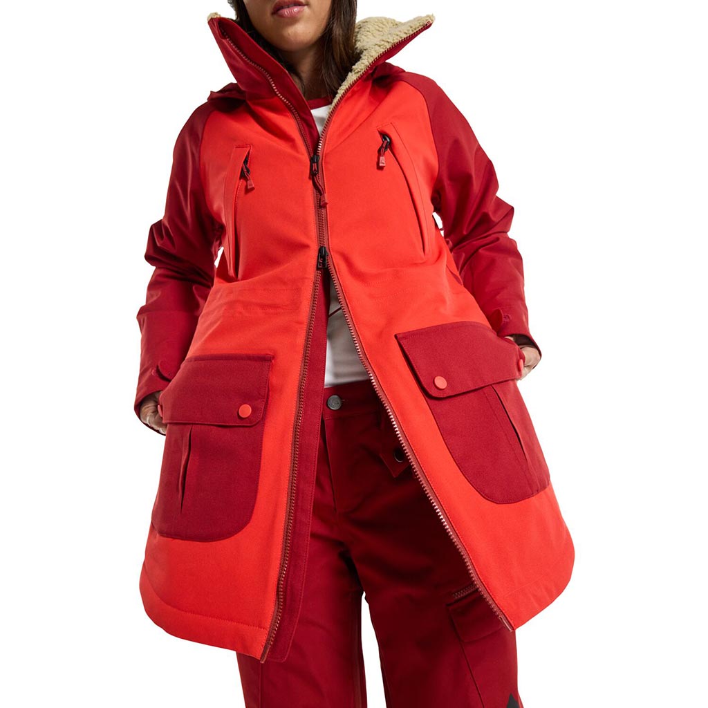 Burton 2023 Womens Prowess Jacket - Tomato/Sundried Tomato