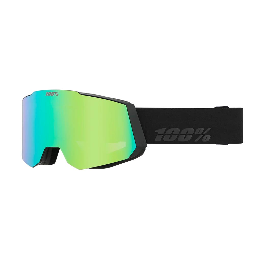 100% Snowcraft Goggle - Black/Green