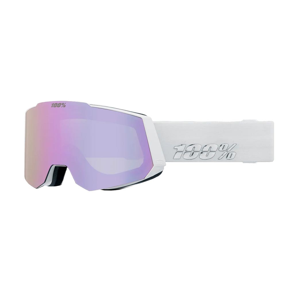 100% Snowcraft Goggle - White/Lavender