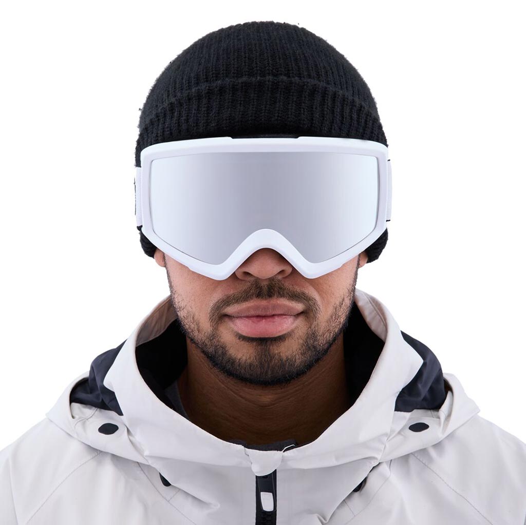 Anon 2023 Helix 2.0 Goggle + Extra Lens - White/Silver Amber