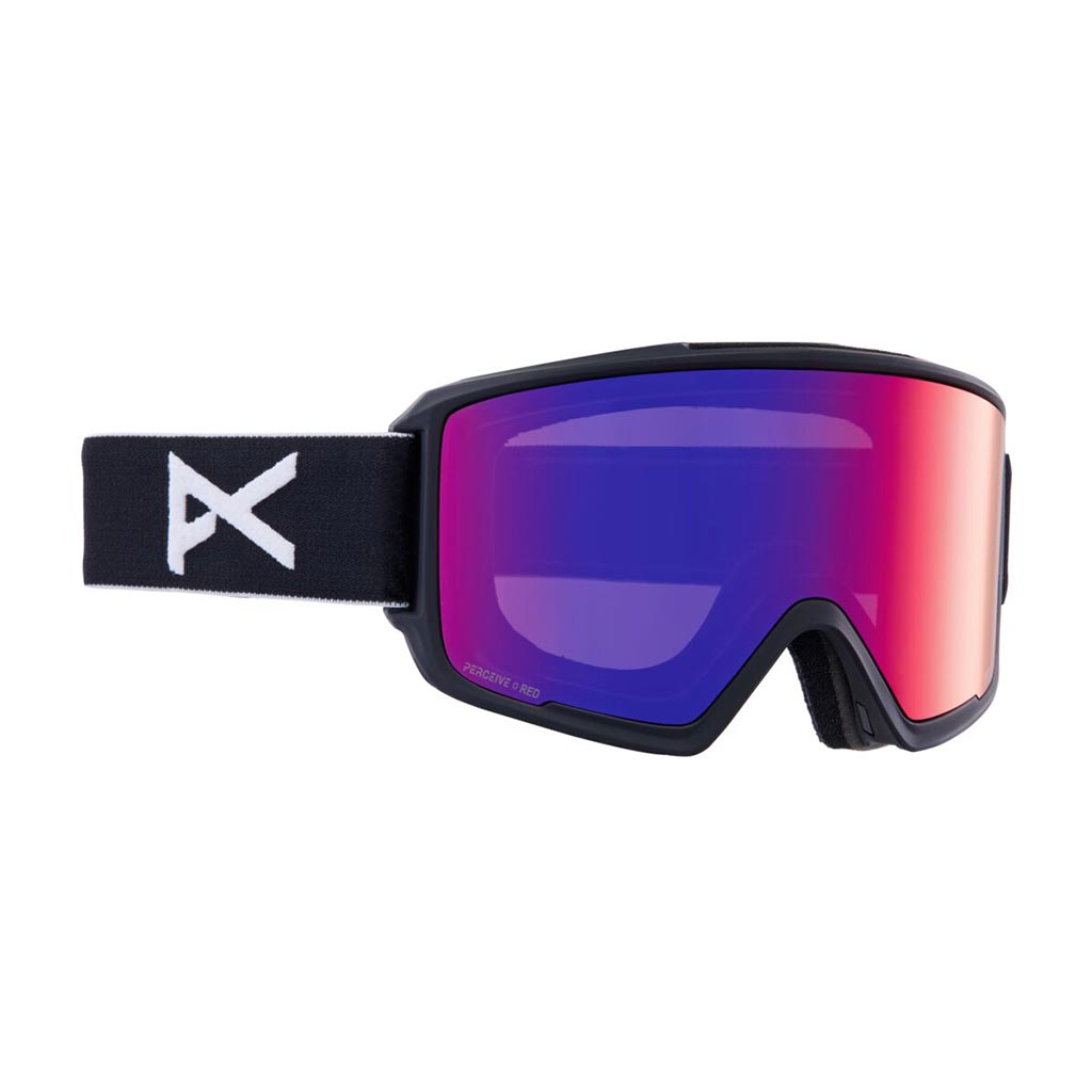 Anon M3 MFI Goggle + Extra Lens - Black/Sun Red