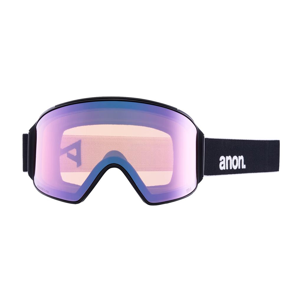 Anon M4 Low Bridge Cylindrical Goggle - Black/Variable Blue
