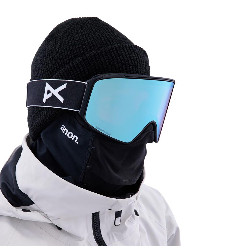 Anon 2023 M4 Cylindrical Goggle - Black/Variable Blue