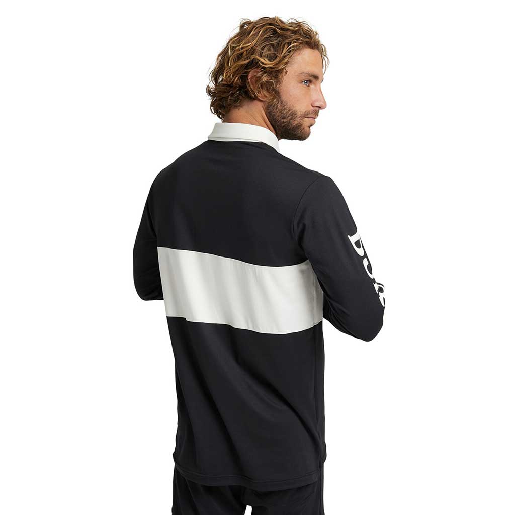 Burton Midweight Rugby Thermal Top - True Black/Stout White
