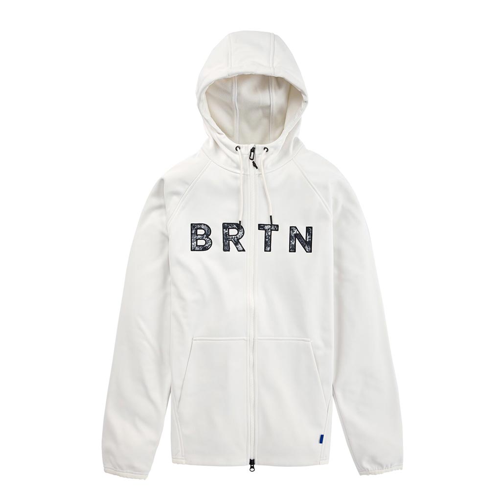 Burton Crown Weatherproof Full Zip Hoodie - Stout White