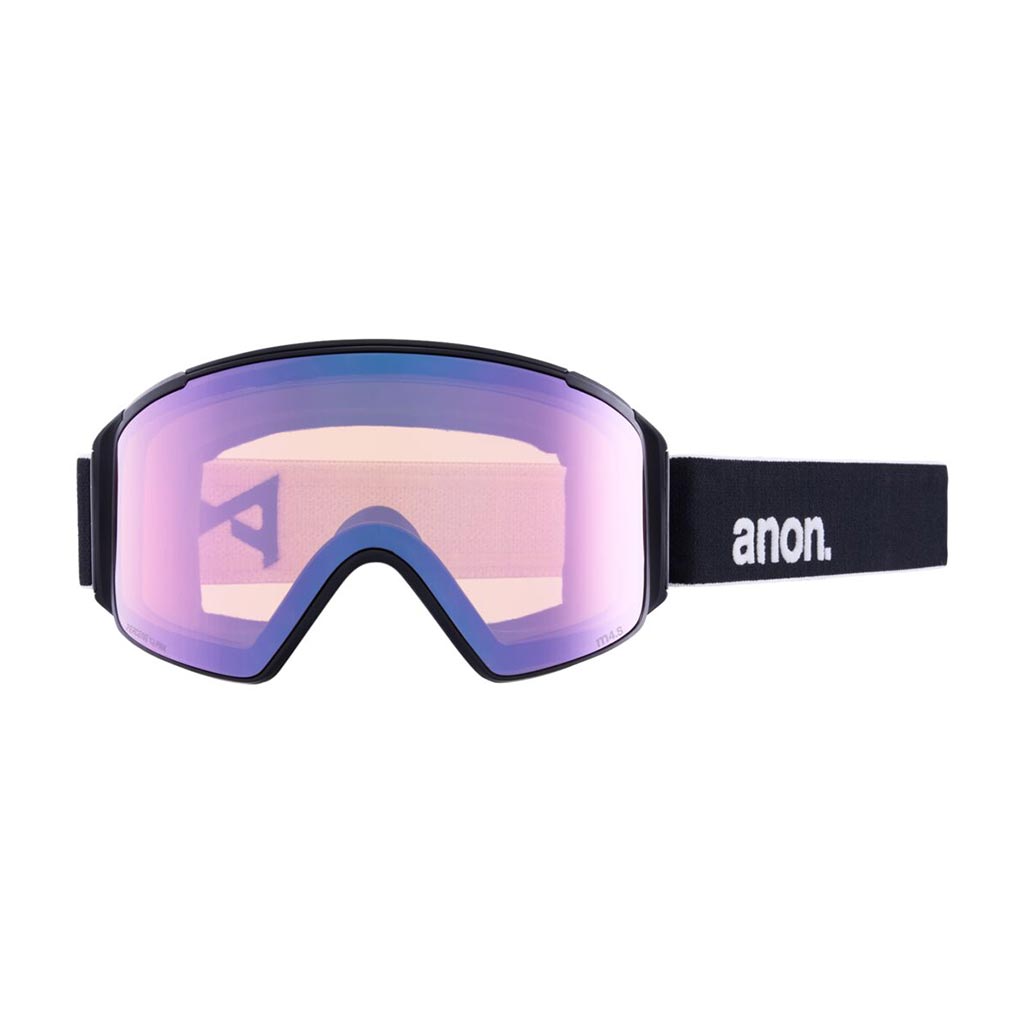 Anon M4s Low Bridge Cylindrical Goggle - Black/Variable Blue