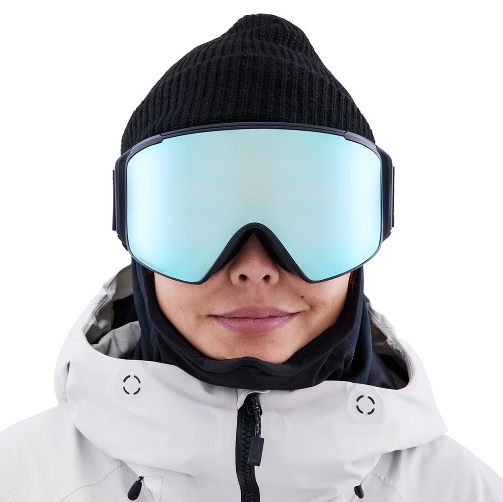 Anon M4S Low Bridge Cylindrical Goggle - Black/Variable Blue