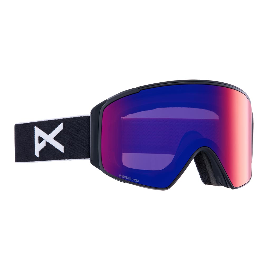 Anon M4S Cylindrical Goggle - Black/Sun Red