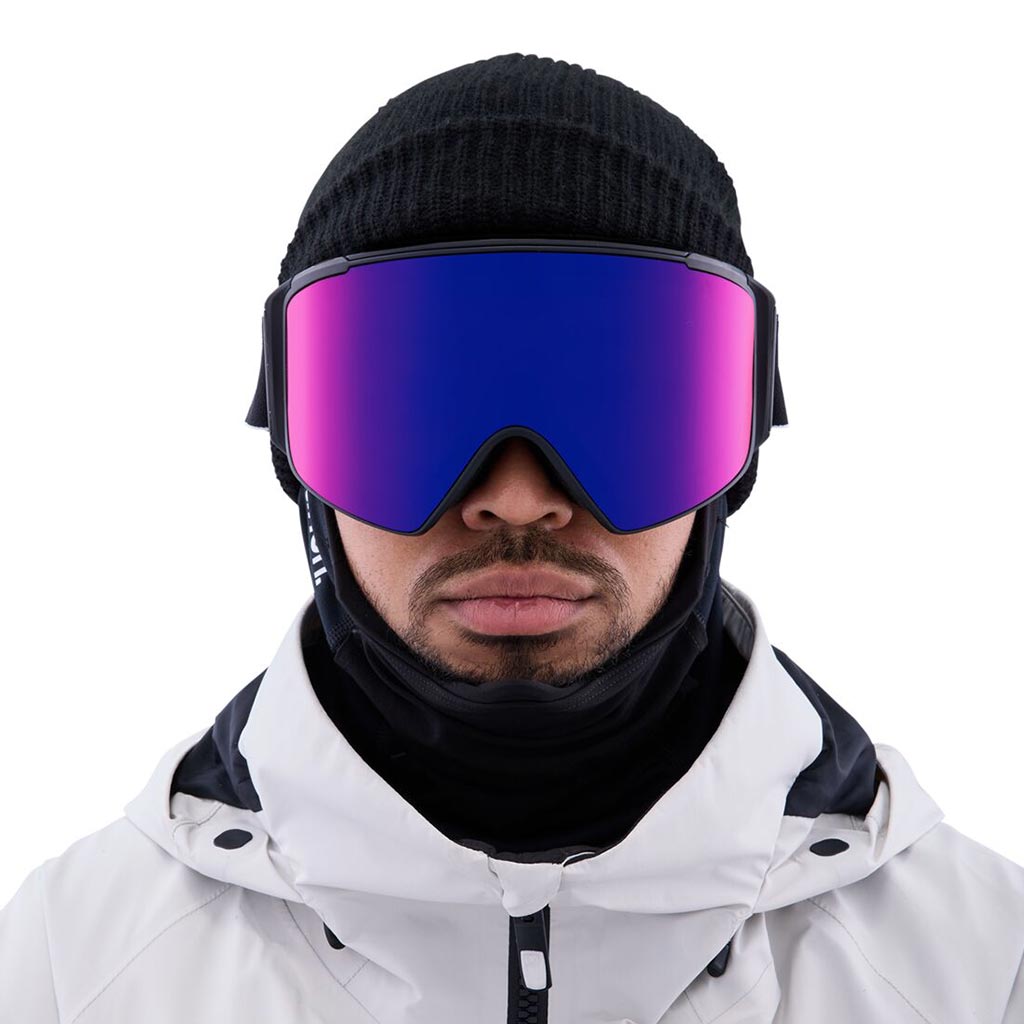 Anon M4S Cylindrical Goggle - Black/Sun Red