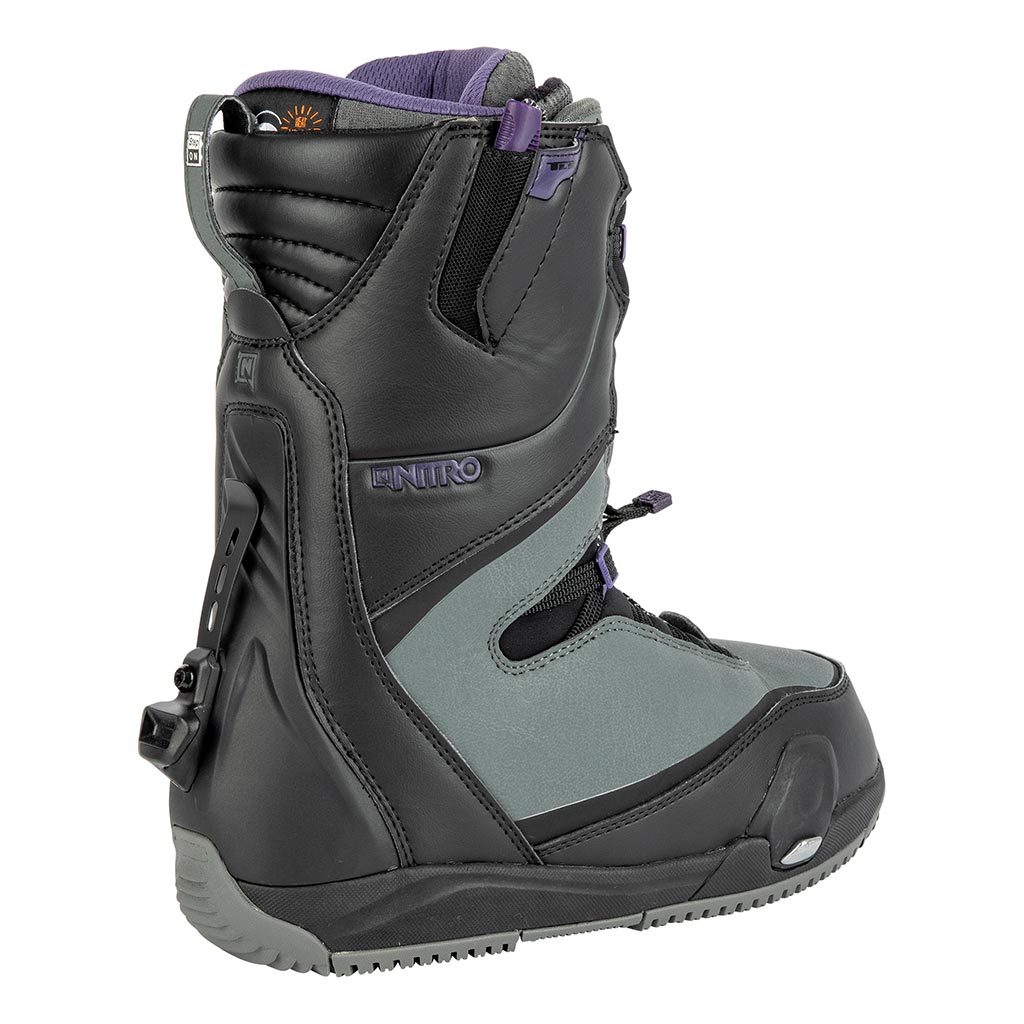 Nitro 2023 Womens Cave Step On Boots - Black/Charcoal