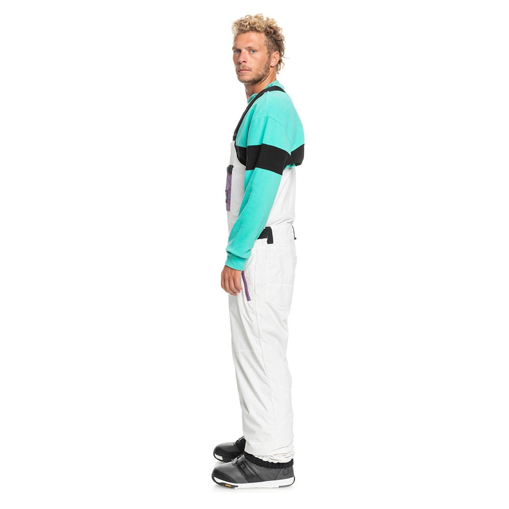 Quiksilver 2023 Fly High Bib Pant - Snow White