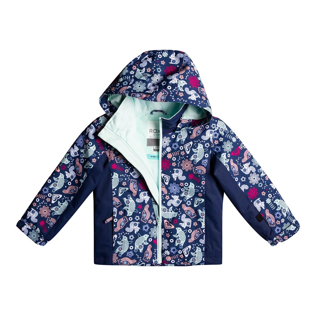 Roxy 2023 Kids Snowy Tale Jacket - Medieval Blue Neo