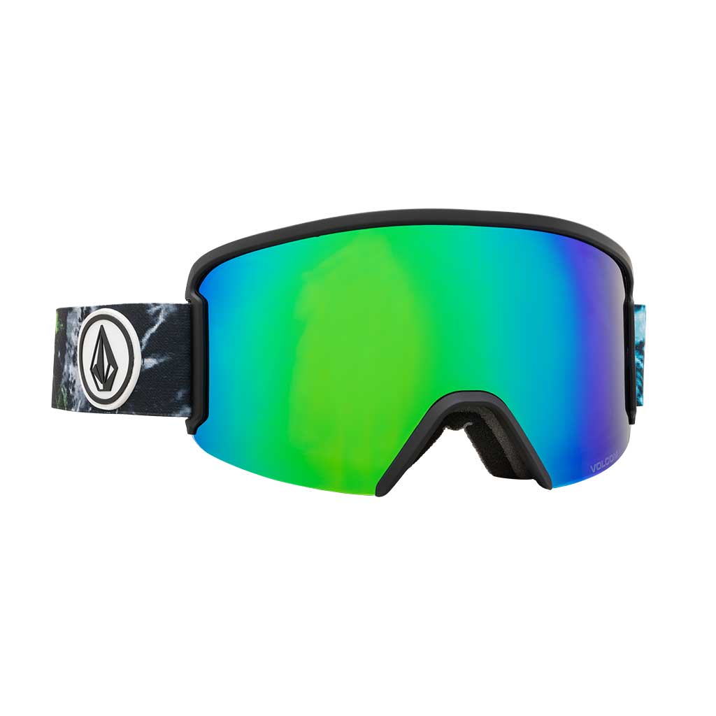 Volcom Garden Goggle + Extra Lens - Tie Dye/Green Chrome