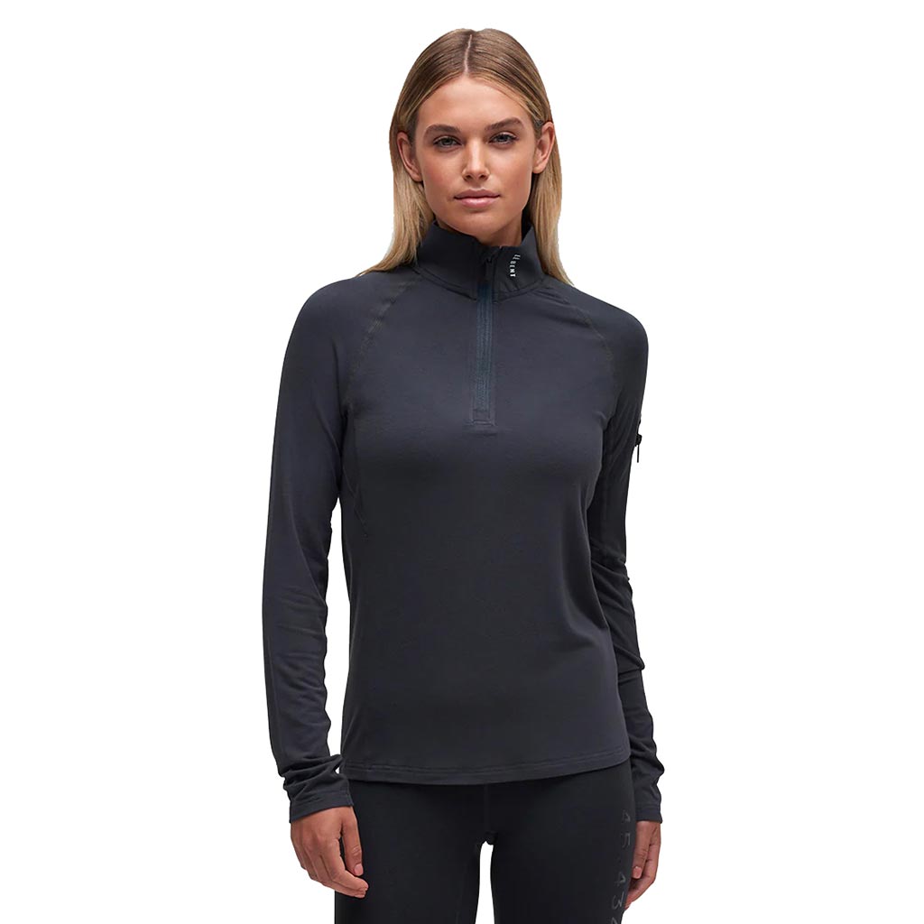 Le Bent Womens Core Midweight 1/4 Zip - Dark Cloud