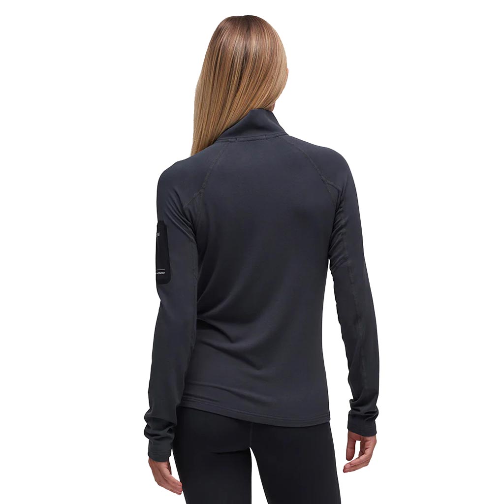 Le Bent Womens Core Midweight 1/4 Zip - Dark Cloud