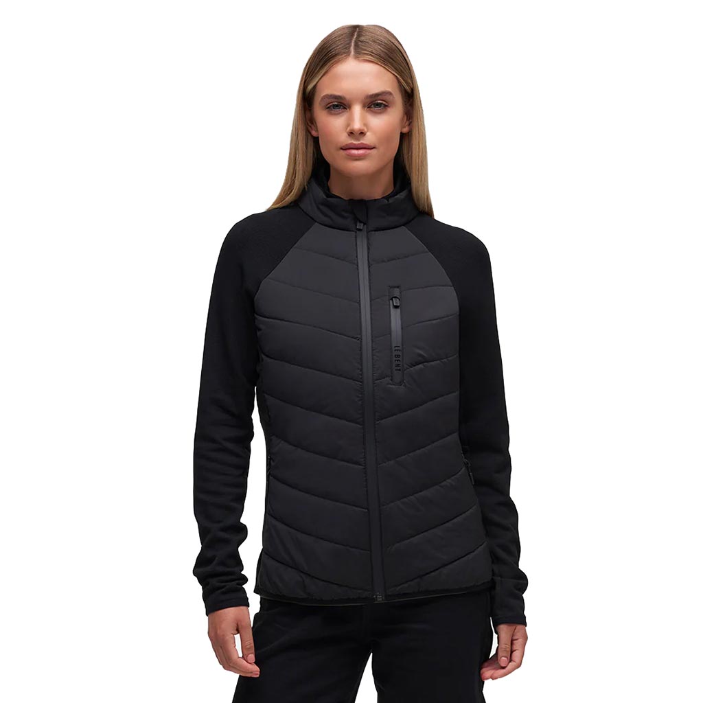 Le Bent Womens Genepi Wool Insulated Hybrid Jacket - Black