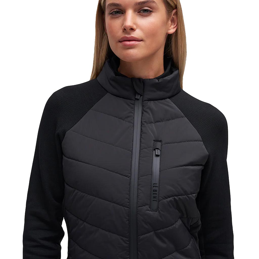 Le Bent Womens Genepi Wool Insulated Hybrid Jacket - Black