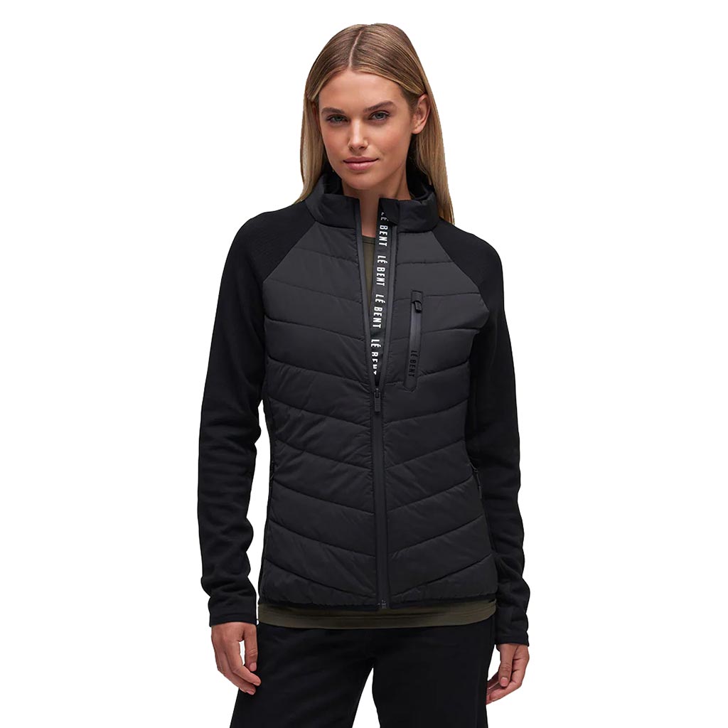 Le Bent Womens Genepi Wool Insulated Hybrid Jacket - Black