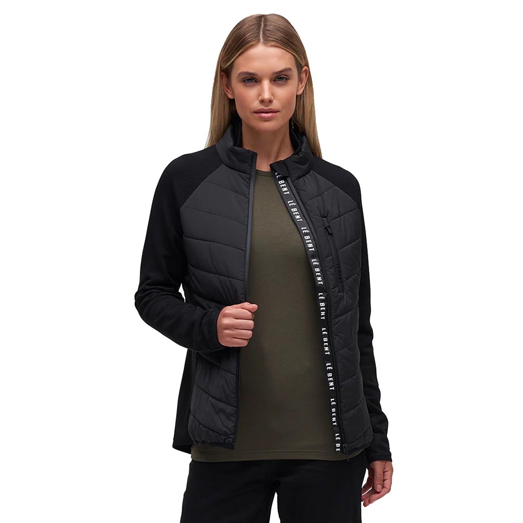 Le Bent Womens Genepi Wool Insulated Hybrid Jacket - Black