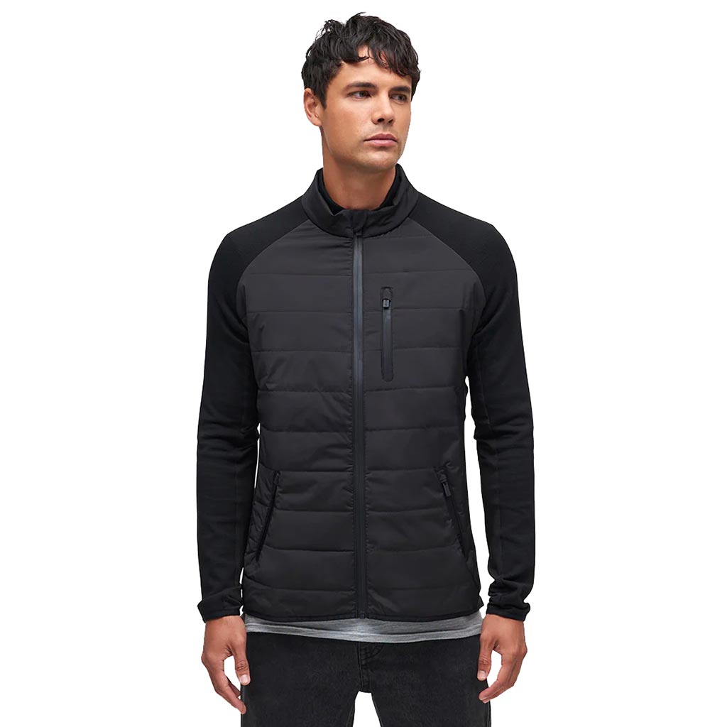 Le Bent Pramecou Wool Insulated Hybrid Jacket - Black