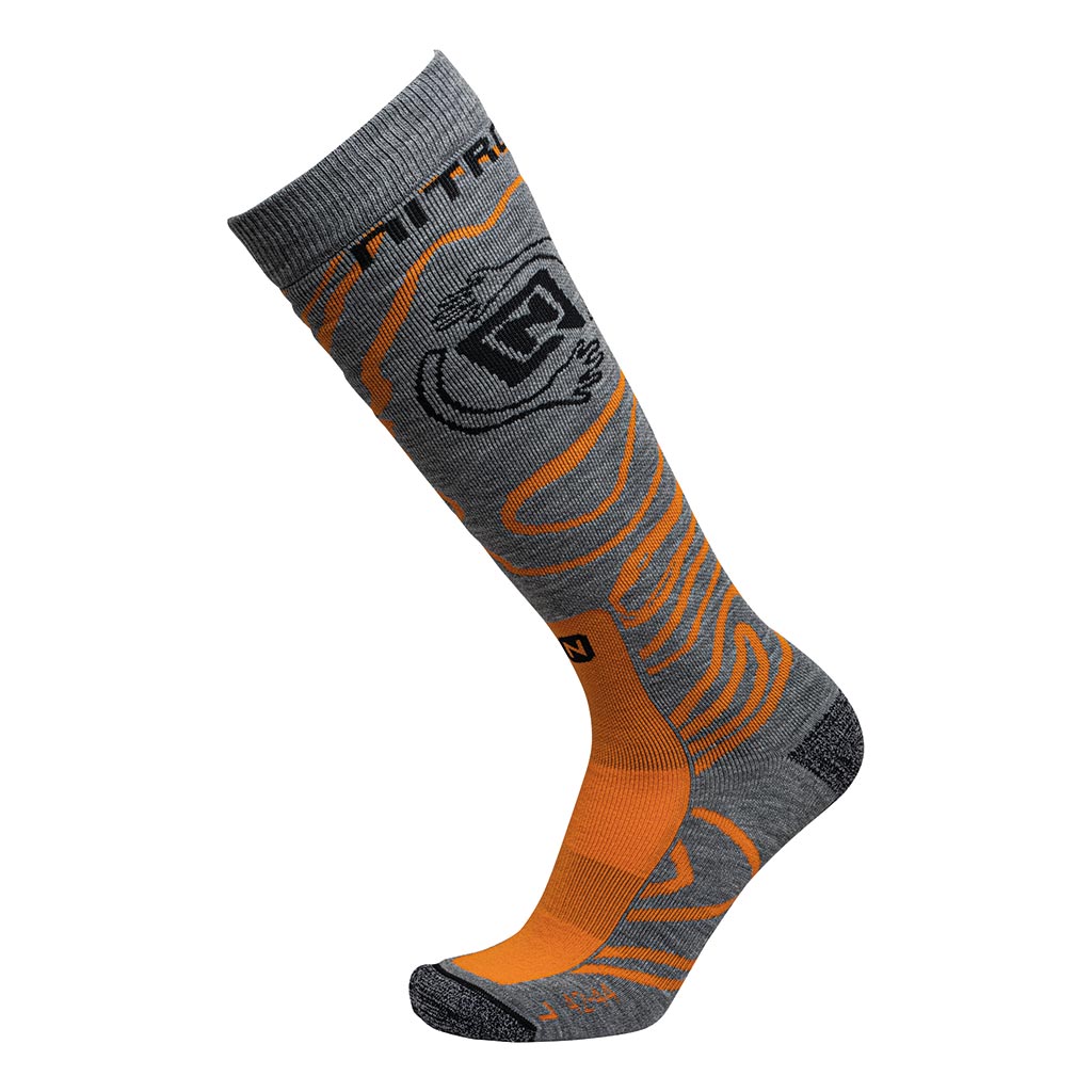 Nitro Cloud 3 Socks - Grey/Orange