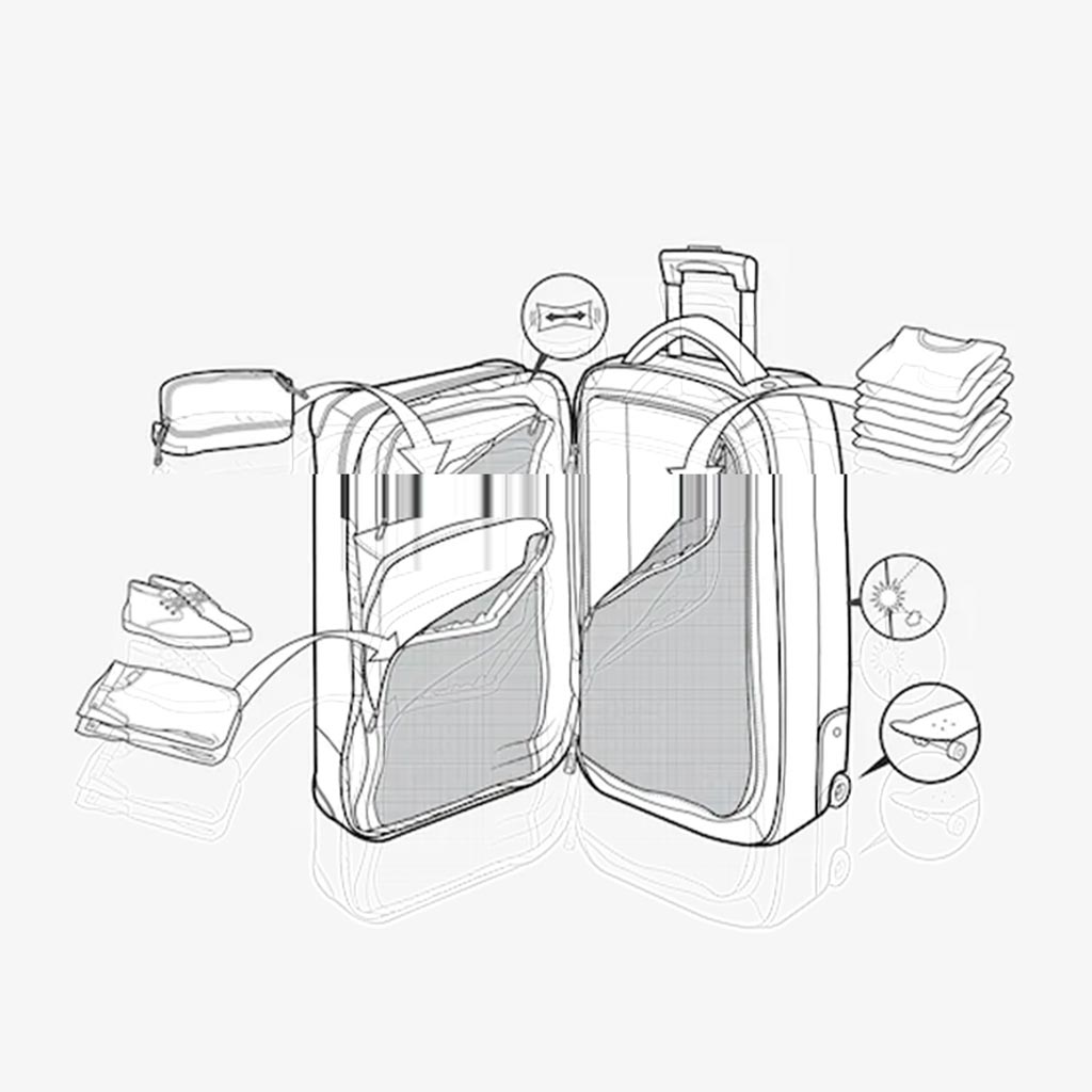 Burton Wheelie Flight Deck Travel Bag - True Black Ballistic